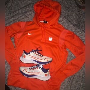 BUNDLE: “CLEMSON TIGERS” Nike Dri-Fit Pocket Hoodie & Nike Pegasus 37 size 9